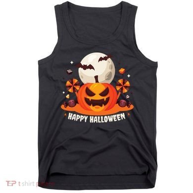 Happy Halloween Spooky Pumpkin Candy Tank Top