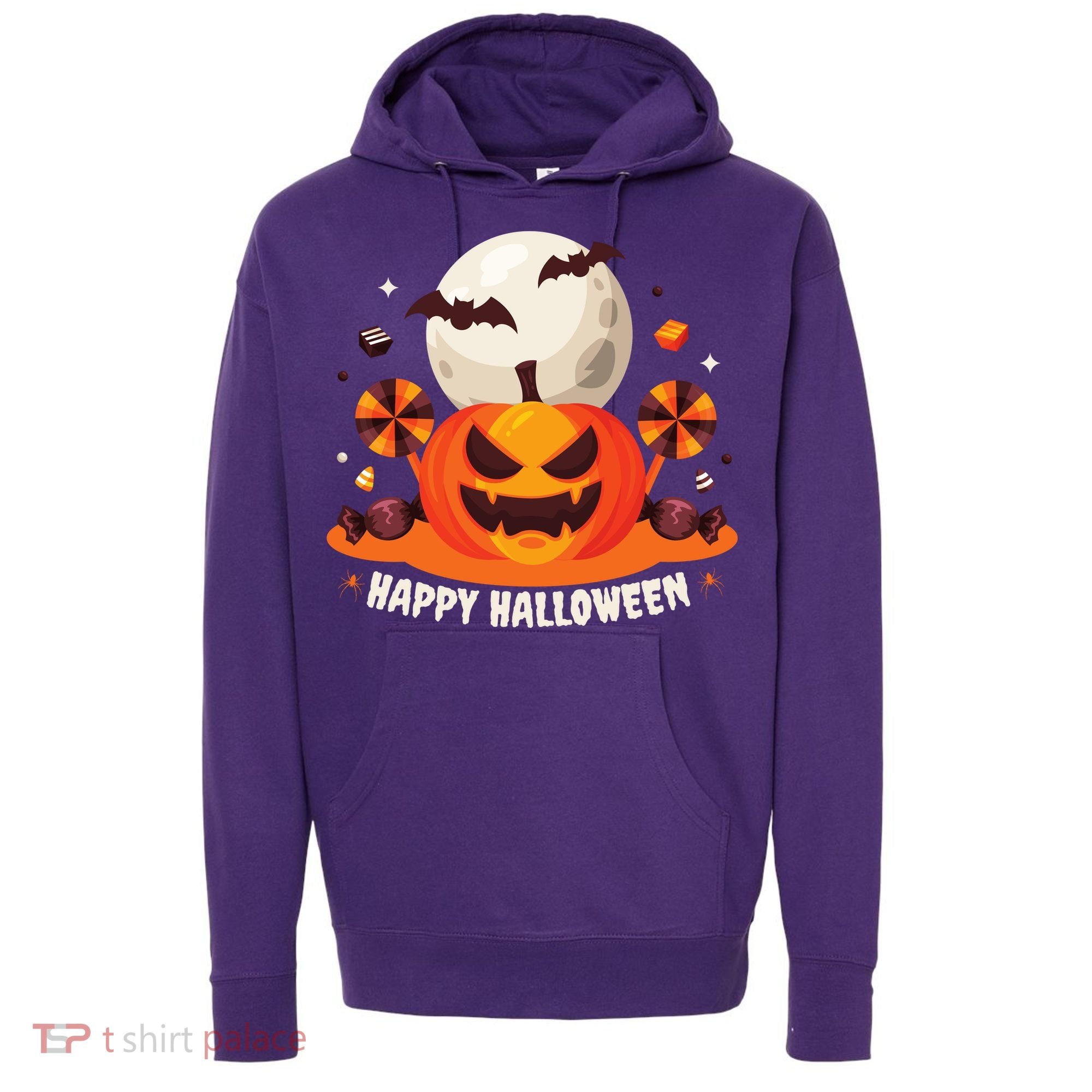 Happy Halloween Spooky Pumpkin Candy Hoodie