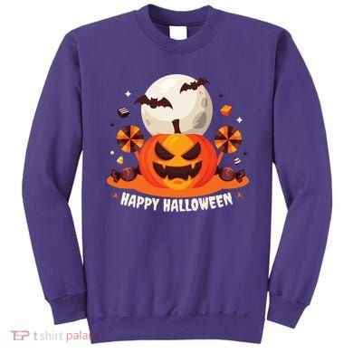Happy Halloween Spooky Pumpkin Candy Sweatshirt
