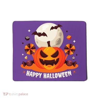 Happy Halloween Spooky Pumpkin Candy Mousepad
