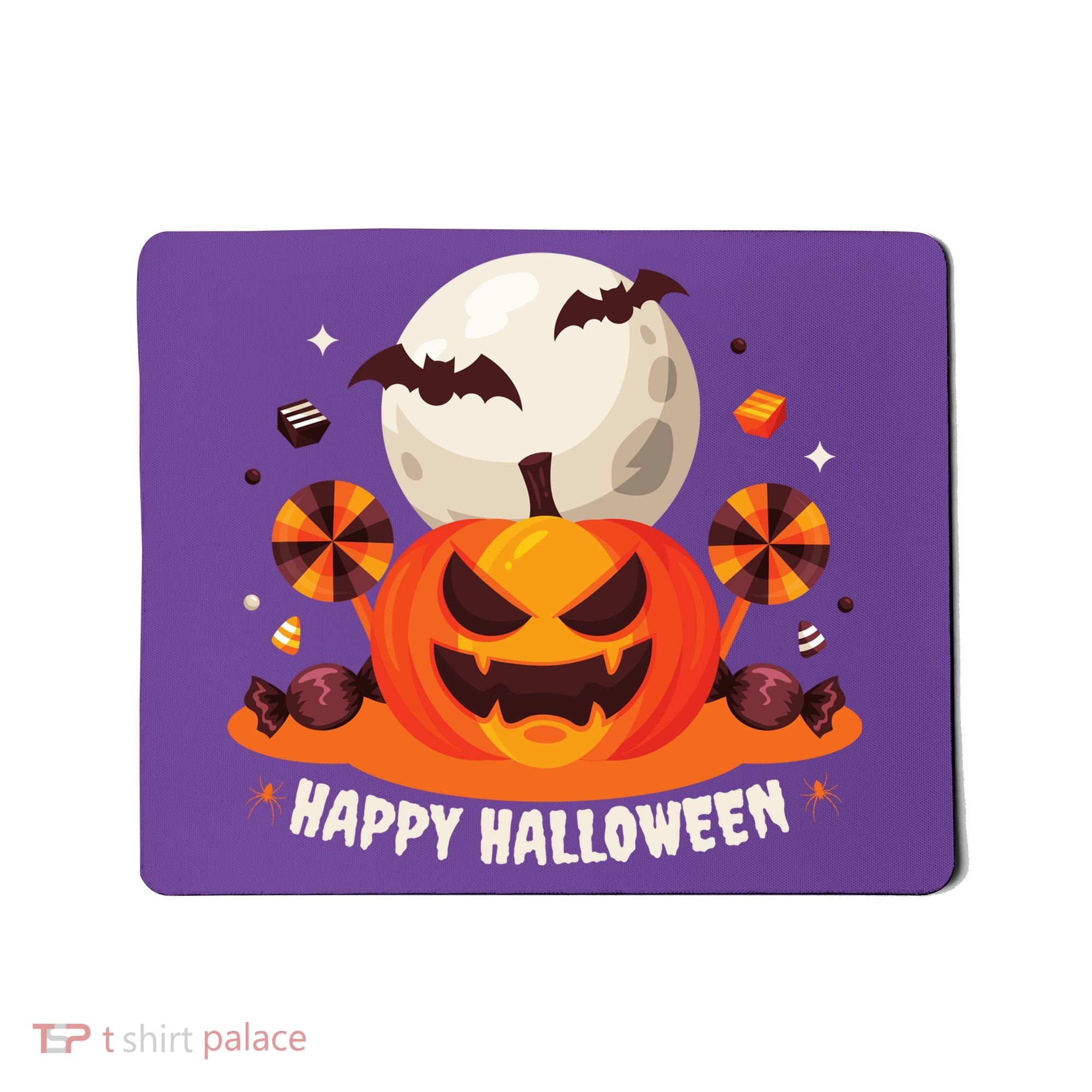 Happy Halloween Spooky Pumpkin Candy Mousepad