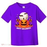 Happy Halloween Spooky Pumpkin Candy Toddler T-Shirt thumb 0