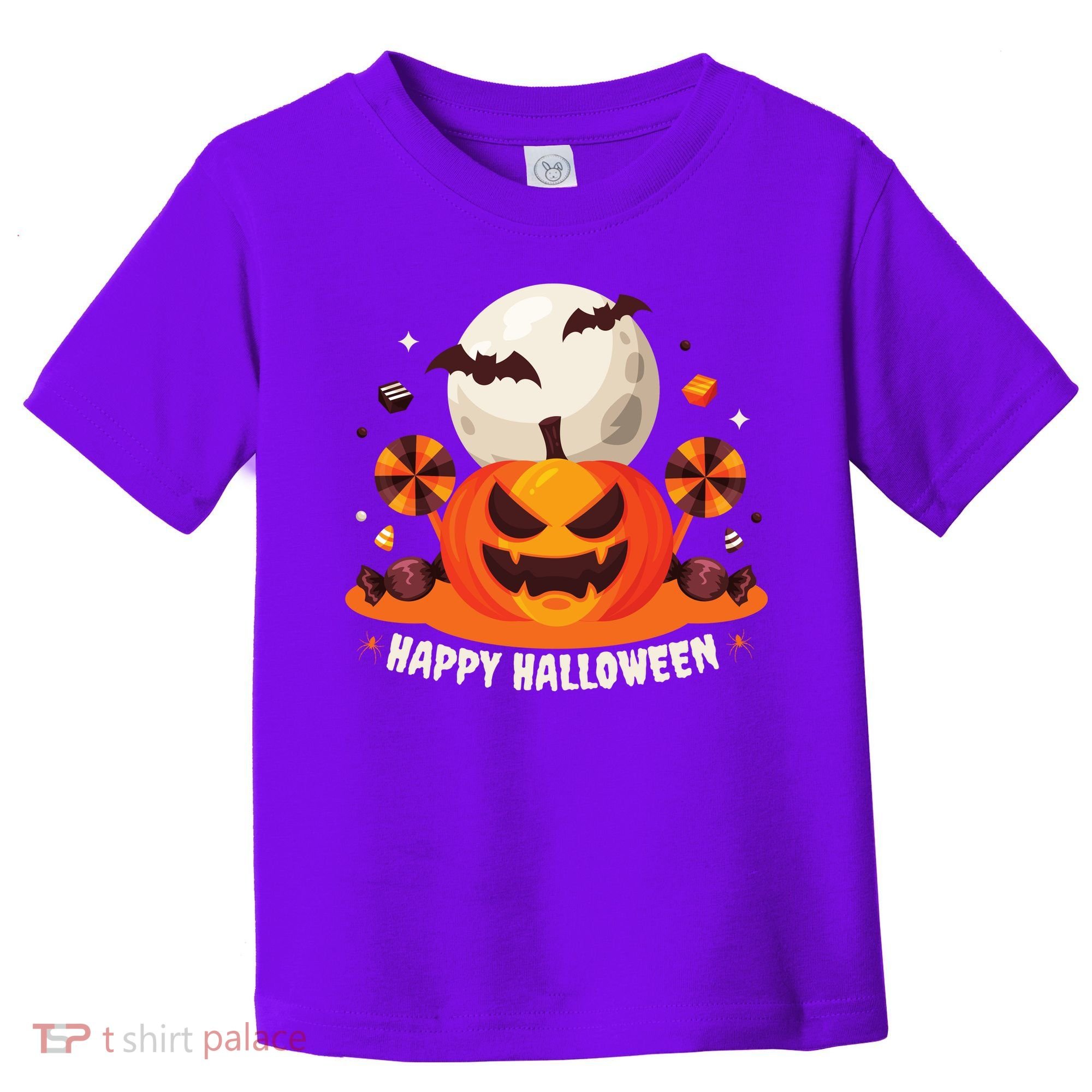 Happy Halloween Spooky Pumpkin Candy Toddler T-Shirt