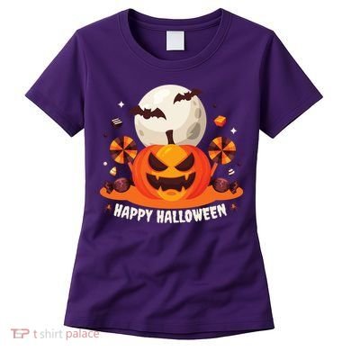 Happy Halloween Spooky Pumpkin Candy Women's T-Shirt