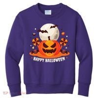 Happy Halloween Spooky Pumpkin Candy Kids Sweatshirt thumb 0