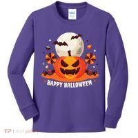 Happy Halloween Spooky Pumpkin Candy Kids Long Sleeve Shirt thumb 0