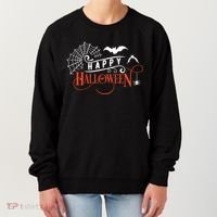 Happy Halloween Spiderweb Spooky Women's Sweatshirt thumb 0