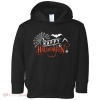 Happy Halloween Spiderweb Spooky Toddler Hoodie thumb 0