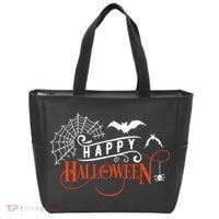 Happy Halloween Spiderweb Spooky Tote Bag thumb 0