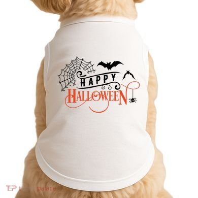 Happy Halloween Spiderweb Spooky Doggie Tank