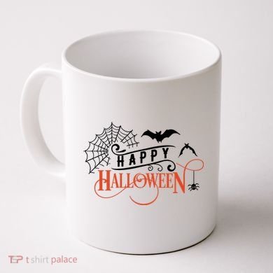 Happy Halloween Spiderweb Spooky Coffee Mug