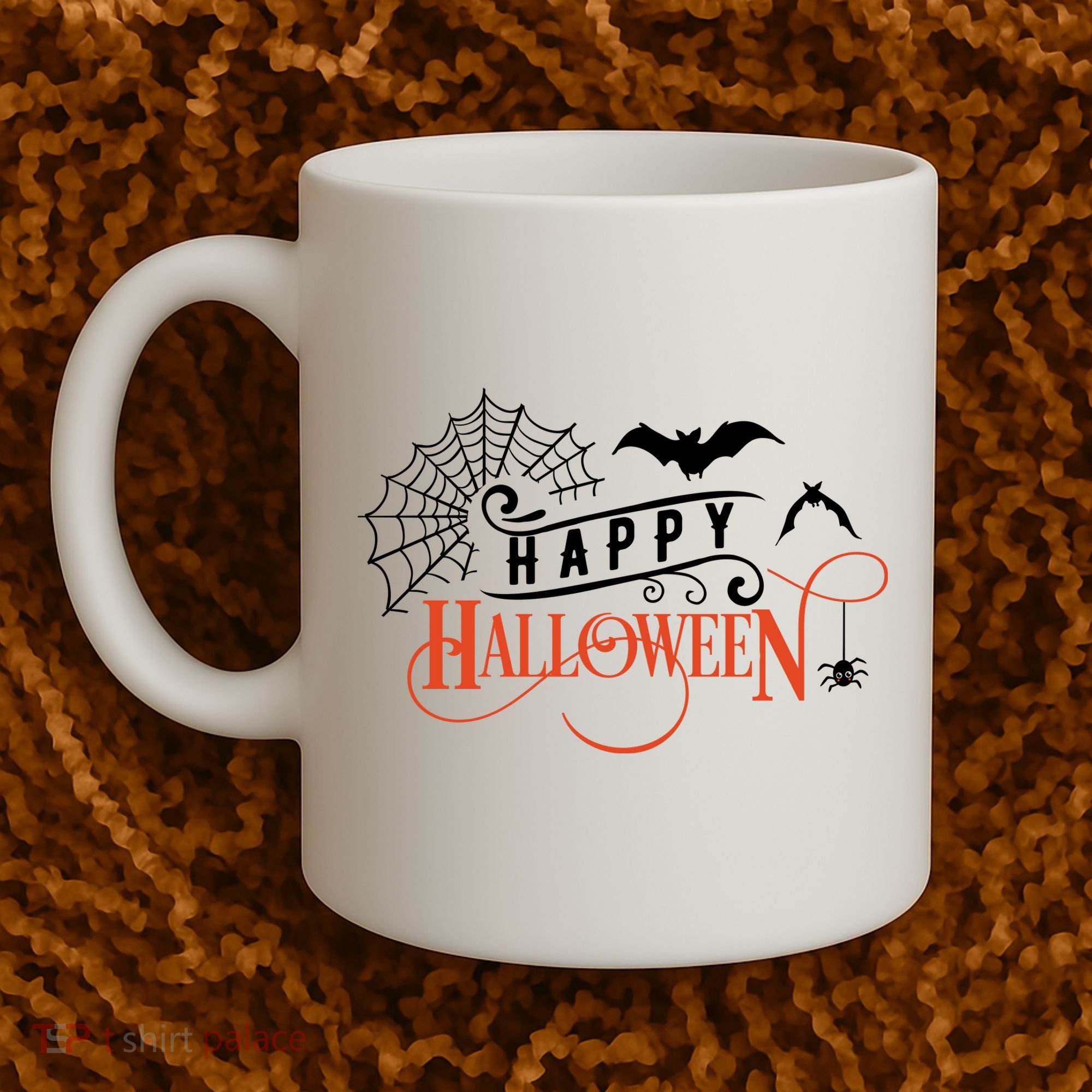 Happy Halloween Spiderweb Spooky Coffee Mug