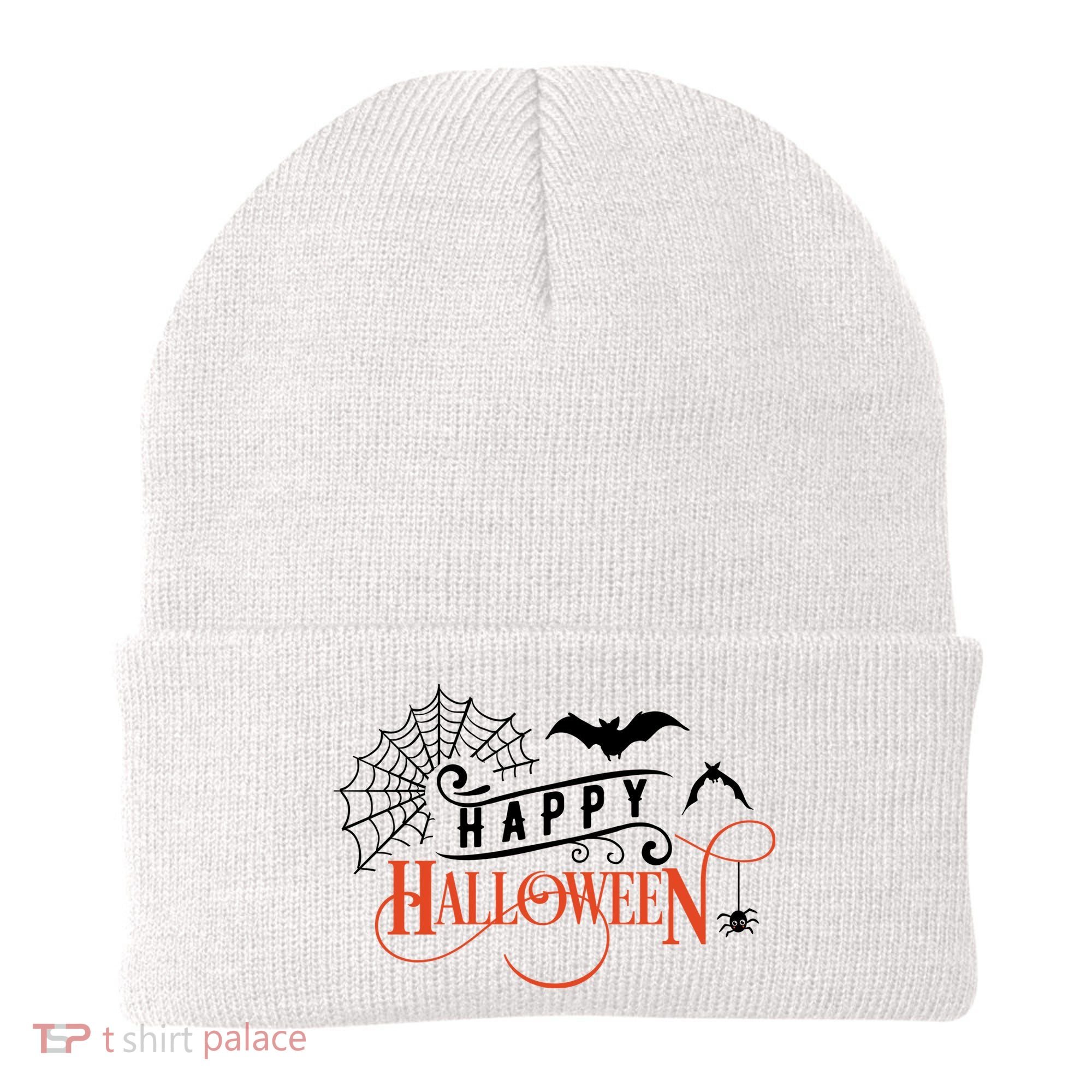 Happy Halloween Spiderweb Spooky Beanie