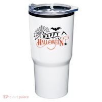 Happy Halloween Spiderweb Spooky Tumbler thumb 0