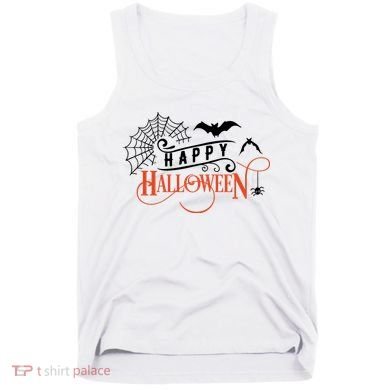 Happy Halloween Spiderweb Spooky Tank Top
