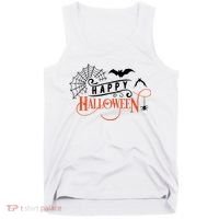 Happy Halloween Spiderweb Spooky Tank Top thumb 0