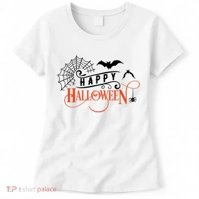 Happy Halloween Spiderweb Spooky Women's T-Shirt