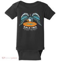 Hale'iwa Hawaii Surf Souvenir Tank Top - Coastal Beach Souvenir Baby Bodysuit thumb 0