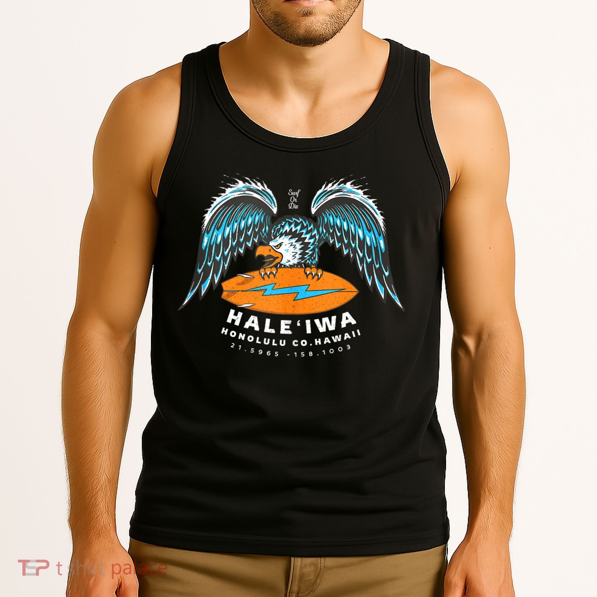 Hale'iwa Hawaii Surf Souvenir Tank Top - Coastal Beach Souvenir Tank Top
