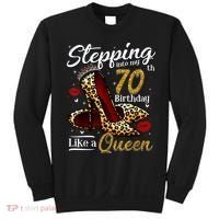 High Heels Stepping Into My 70th Birthday 70 and Fabulous Sweatshirt thumb 0