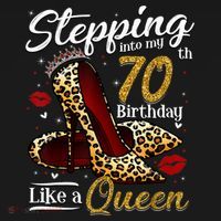 High Heels Stepping Into My 70th Birthday 70 and Fabulous Women's Hoodie thumb 2