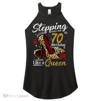 High Heels Stepping Into My 70th Birthday 70 and Fabulous Women's Perfect Tri Rocker Tank thumb 0