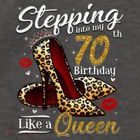 High Heels Stepping Into My 70th Birthday 70 and Fabulous Vector Backpack thumb 2
