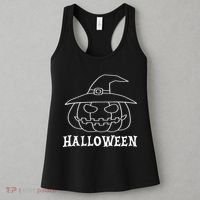 Happy Halloween Spooky Jack O Lantern Women's Tank Top thumb 3
