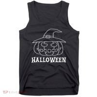 Happy Halloween Spooky Jack O Lantern Tank Top thumb 0