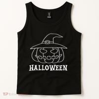 Happy Halloween Spooky Jack O Lantern Tank Top thumb 2