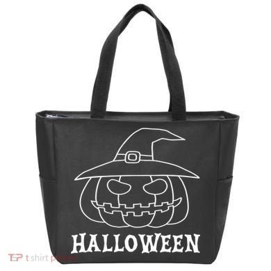 Happy Halloween Spooky Jack O Lantern Tote Bag