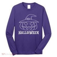 Happy Halloween Spooky Jack O Lantern Long Sleeve Shirt thumb 0