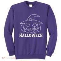 Happy Halloween Spooky Jack O Lantern Sweatshirt thumb 0