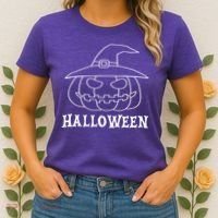 Happy Halloween Spooky Jack O Lantern Women's T-Shirt thumb 2