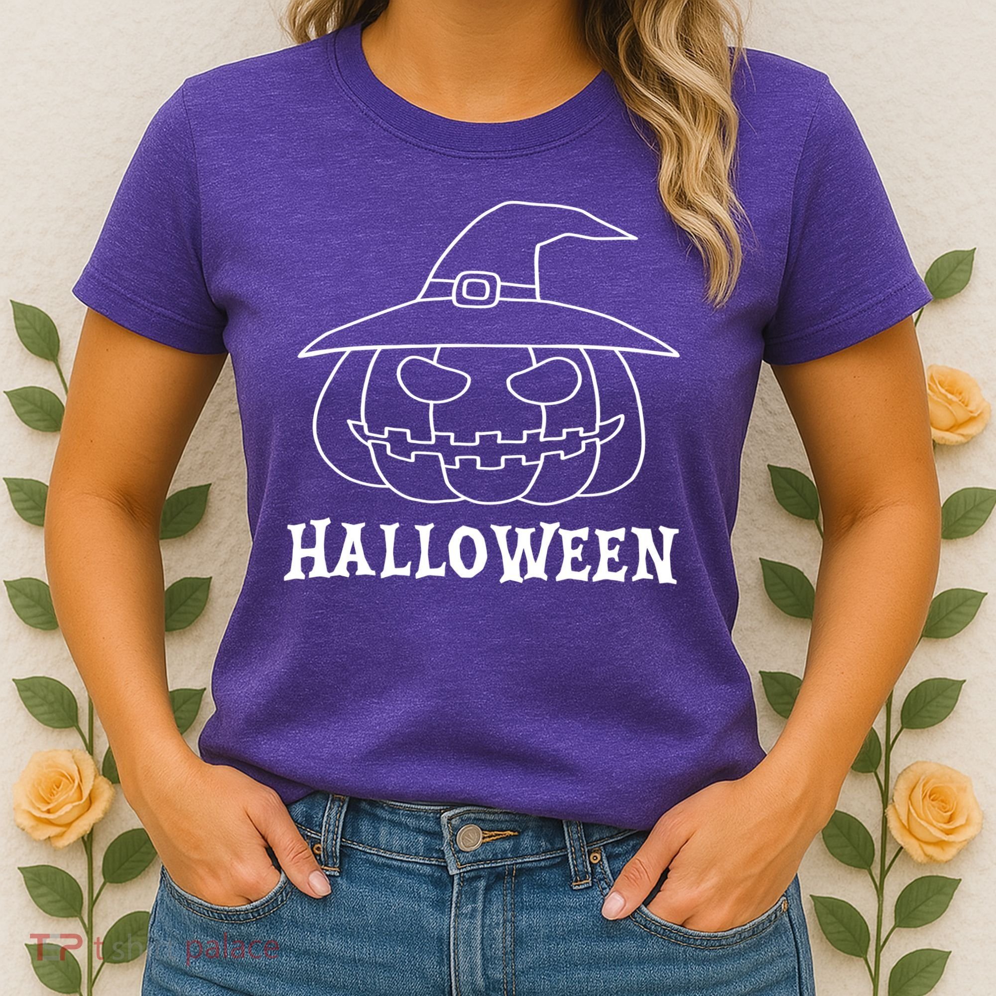 Happy Halloween Spooky Jack O Lantern Women's T-Shirt