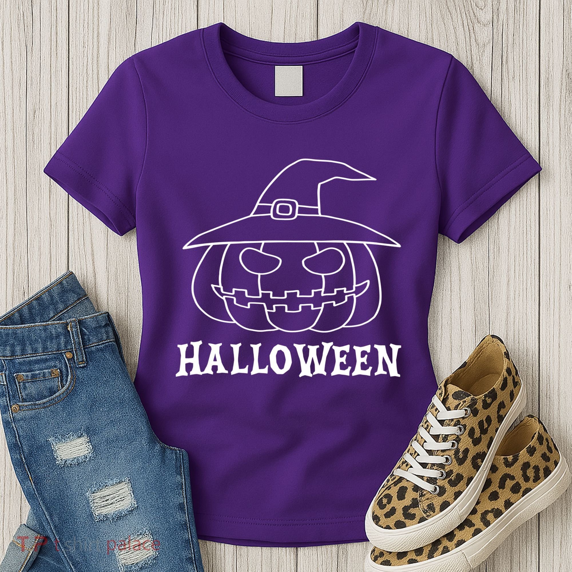 Happy Halloween Spooky Jack O Lantern Women's T-Shirt