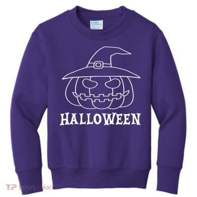 Happy Halloween Spooky Jack O Lantern Kids Sweatshirt
