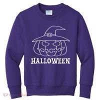 Happy Halloween Spooky Jack O Lantern Kids Sweatshirt thumb 0