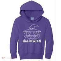 Happy Halloween Spooky Jack O Lantern Kids Hoodie thumb 0