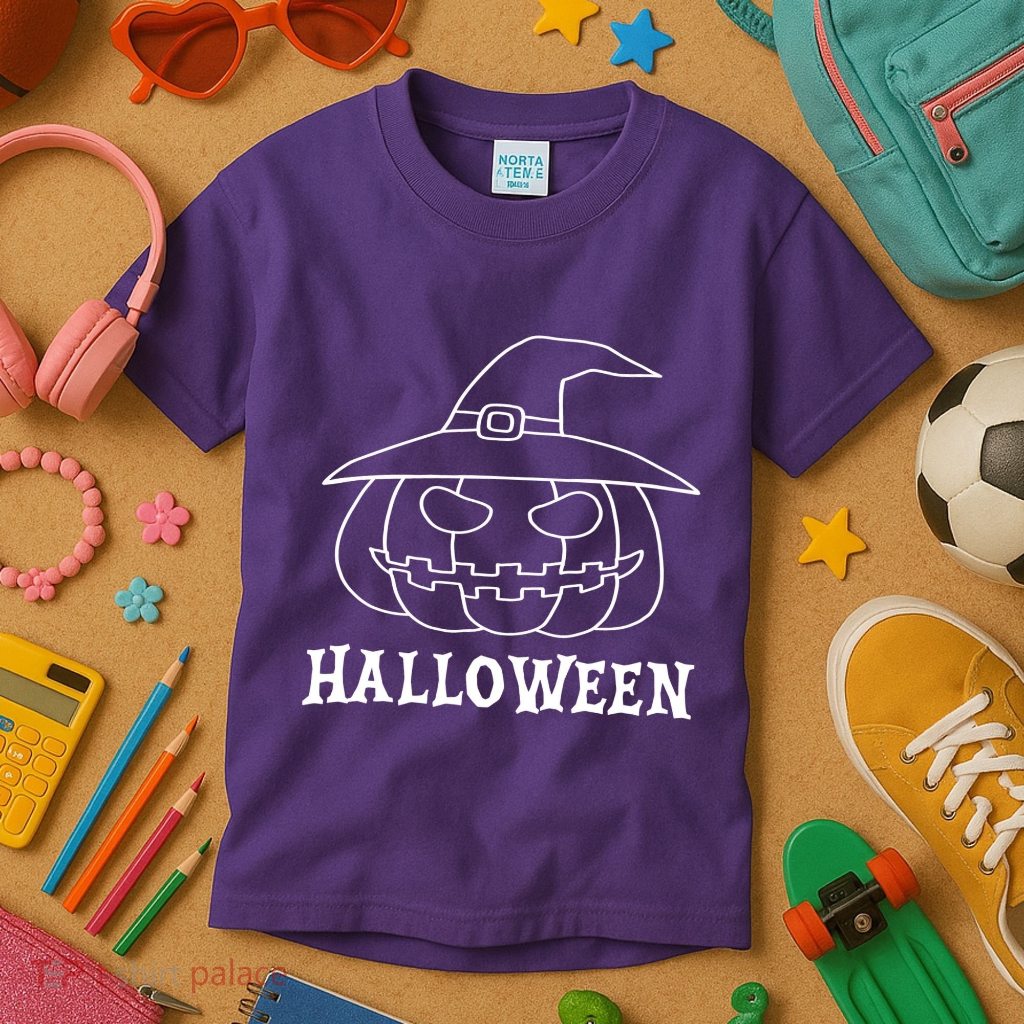 Happy Halloween Spooky Jack O Lantern Kids T-Shirt
