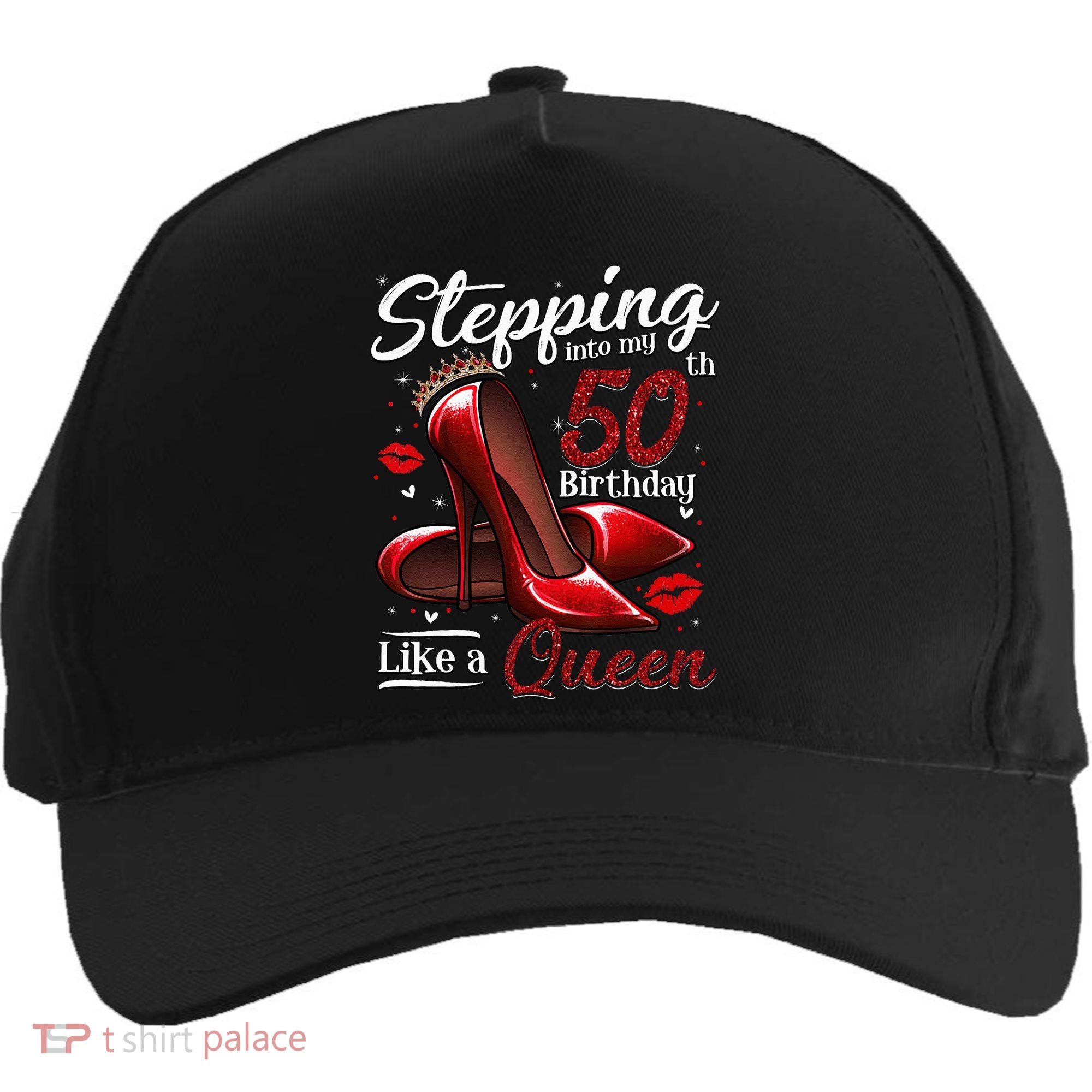 High Heels Stepping Into My 50th Birthday 50 And Fabulous Five-Panel Snapback Cap