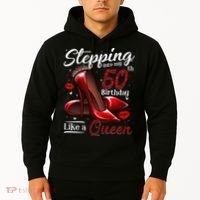 High Heels Stepping Into My 50th Birthday 50 And Fabulous Hoodie thumb 2
