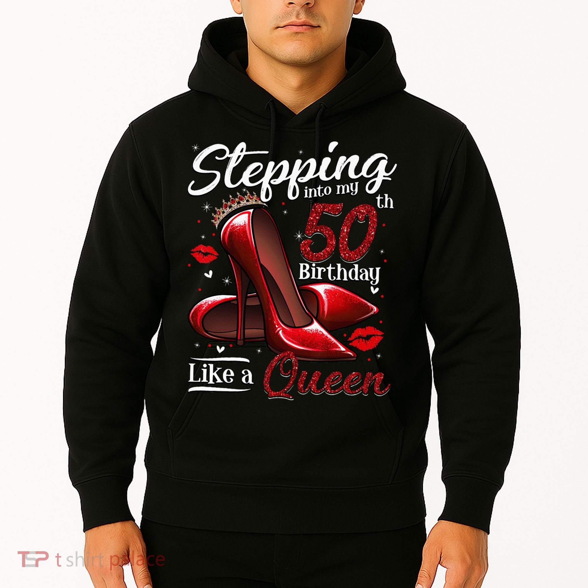 High Heels Stepping Into My 50th Birthday 50 And Fabulous Hoodie