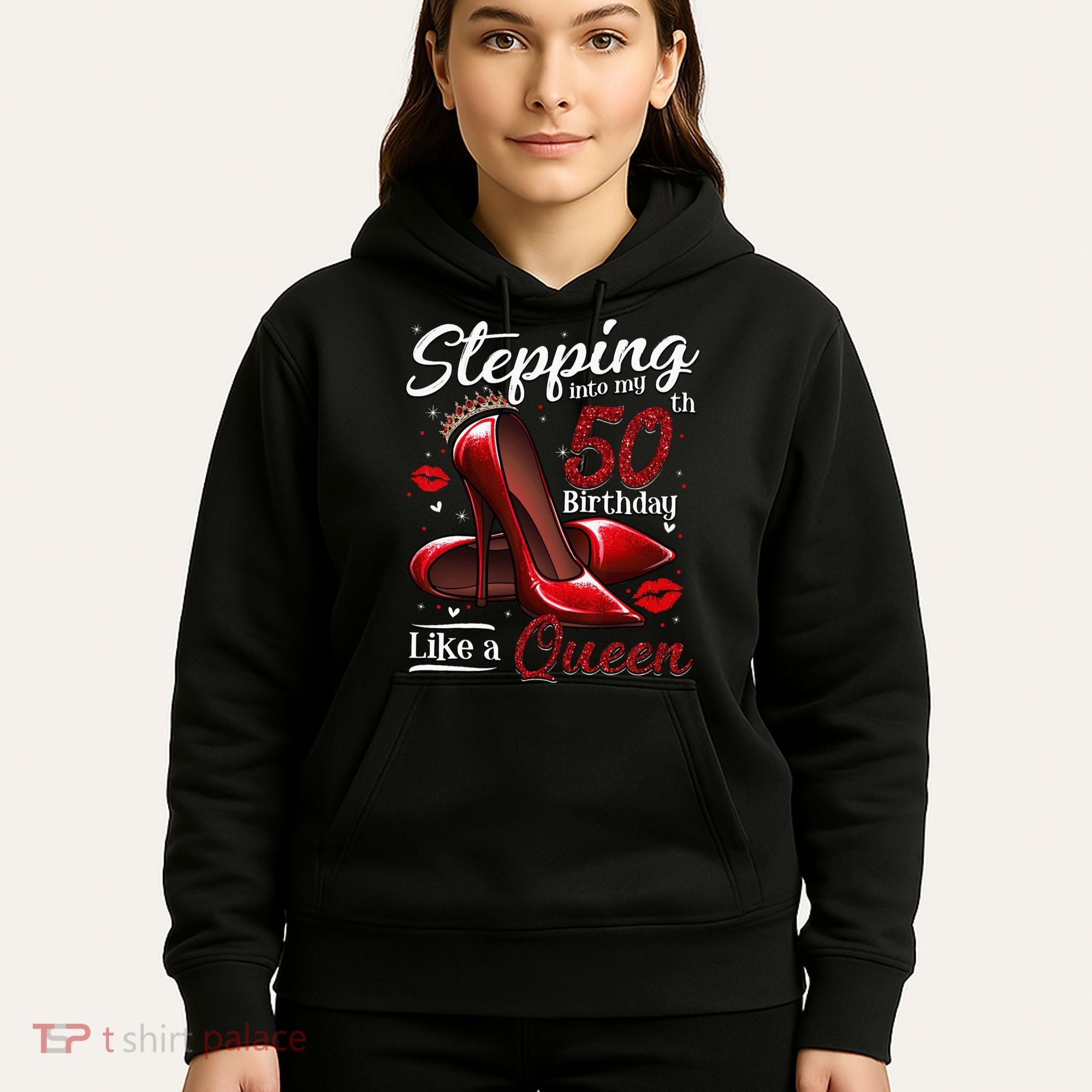 High Heels Stepping Into My 50th Birthday 50 And Fabulous Hoodie