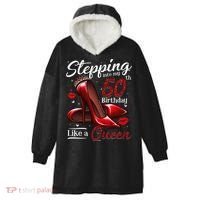 High Heels Stepping Into My 50th Birthday 50 And Fabulous Hooded Wearable Blanket thumb 0