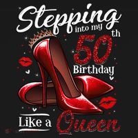 High Heels Stepping Into My 50th Birthday 50 And Fabulous Ornament thumb 1