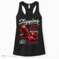 High Heels Stepping Into My 50th Birthday 50 And Fabulous Women's Tank Top thumb 0