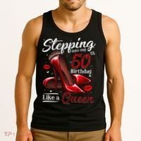 High Heels Stepping Into My 50th Birthday 50 And Fabulous Tank Top thumb 3