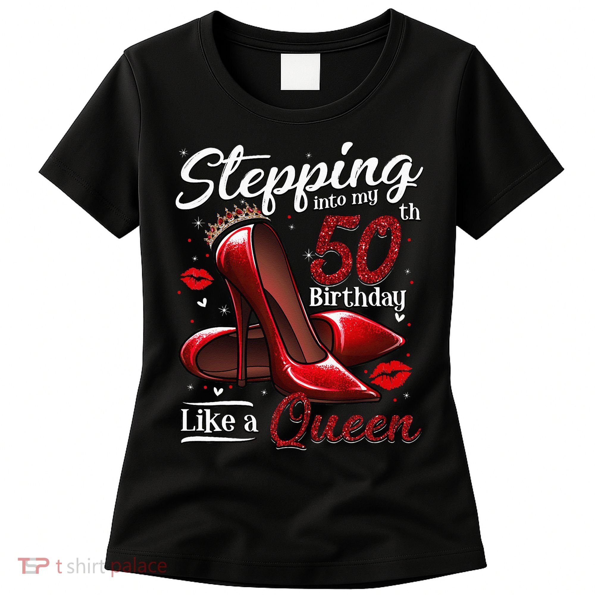 High Heels Stepping Into My 50th Birthday 50 And Fabulous Women's T-Shirt