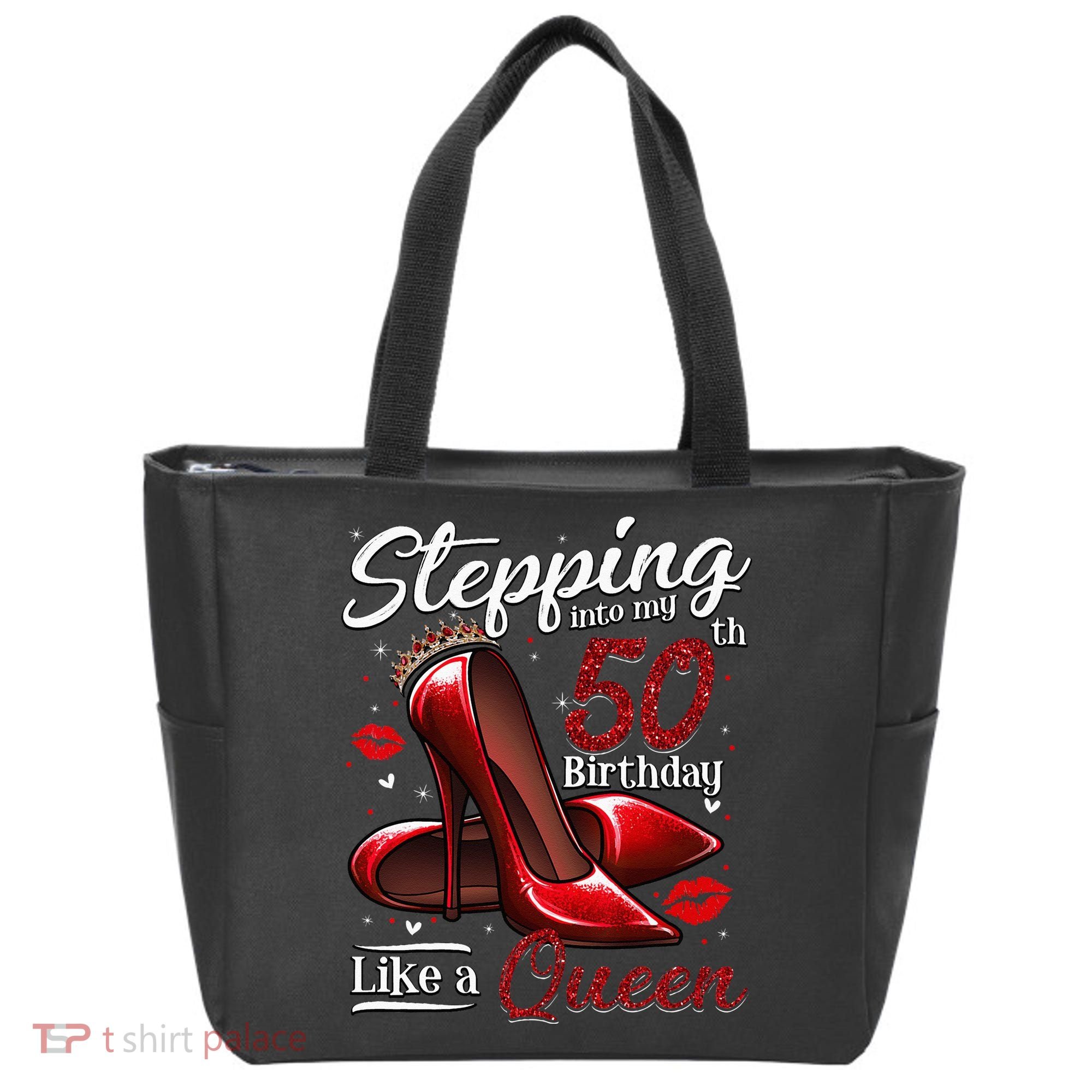 High Heels Stepping Into My 50th Birthday 50 And Fabulous Tote Bag